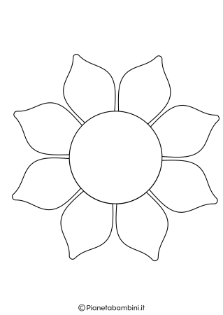 Трафарет подсолнуха для вырезания