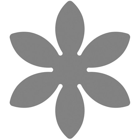 Трафарет цветов 6 лепестков