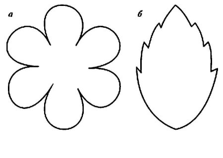 Трафарет шестилистных цветов (50 фото)
