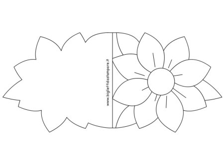 Открытка в форме цветка