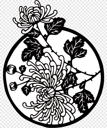 Японский орнамент Хризантема