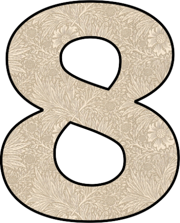 Цифра 8 на а4