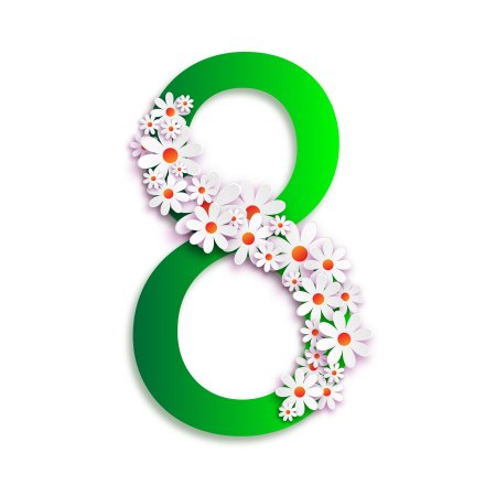 Цифра 8 на 8 марта