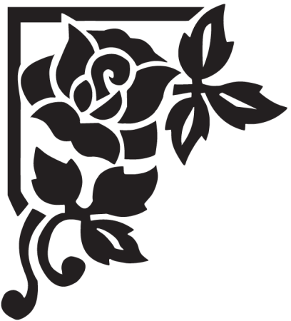 Угловые трафареты для декора стен