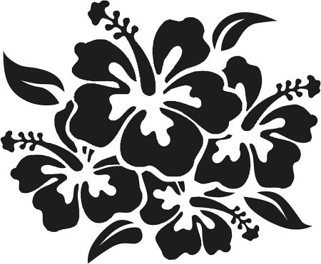 Трафареты цветов для рисования