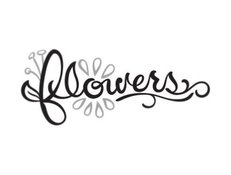 Flowers надпись