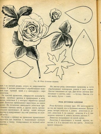 Трафареты для цветов из ткани