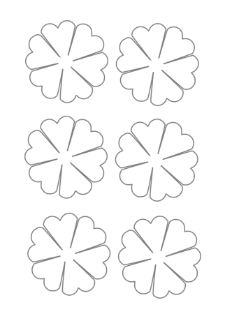 Трафареты для бумажных цветов