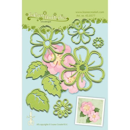 Leane creatief Cutting dies - Multi Flower 8 Blossom 450577 Buddly Crafts
