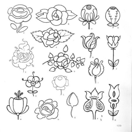 Легкий цветочный орнамент