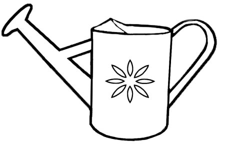Лейка раскраска