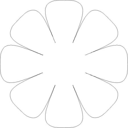 Цветы трафарет для вырезания