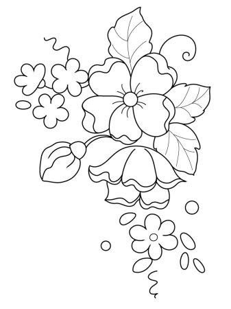 Трафареты цветов для рисования