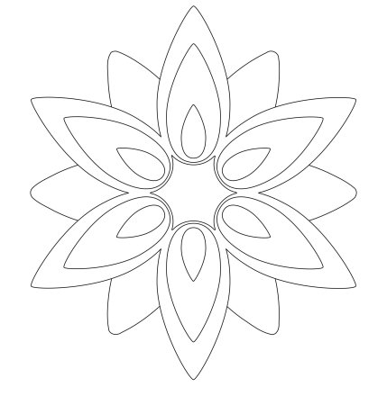 Цветок шаблон