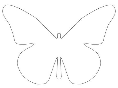 Трафарет бабочкек цветов птиц (46 фото)