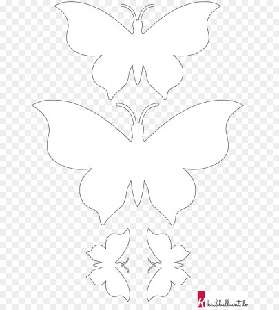 Фигурка бабочки для вырезания