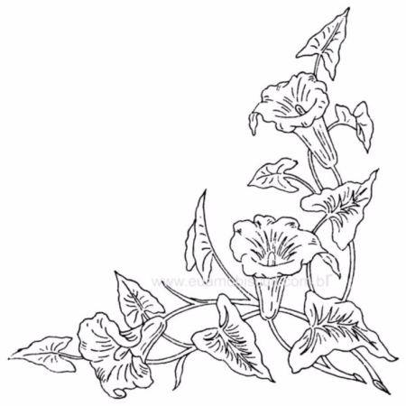 Витраж цветы
