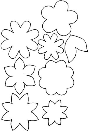 Заготовки цветов для аппликации