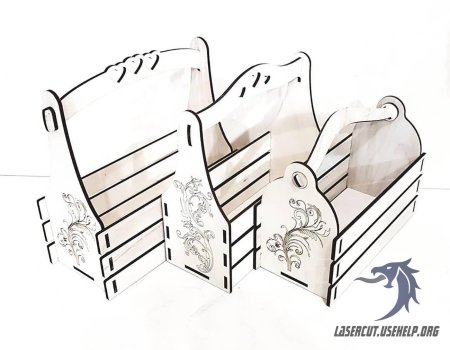 Ящик для цветов лазерная резка