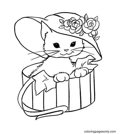 Раскраска. Котики