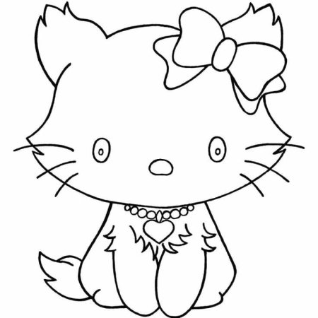 Раскраска кошечка