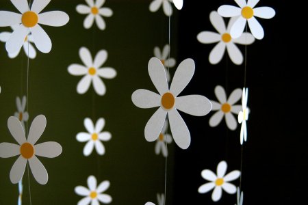 Макет объемных цветов