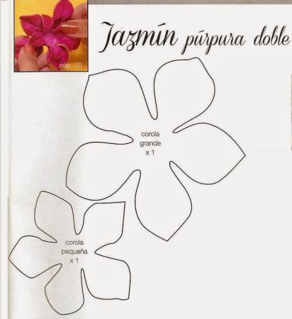 Схемы цветов из фоамирана