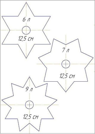 Шаблон для бантиков канзаши для печати