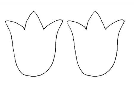 Шаблон тюльпана