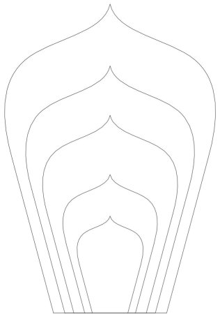 Трафареты для объемных цветов