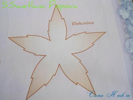 Чашелистик для розы из фоамирана