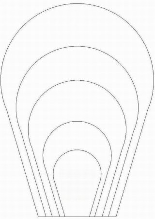Лекало для больших бумажных цветов