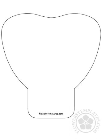 Трафареты для объемных цветов