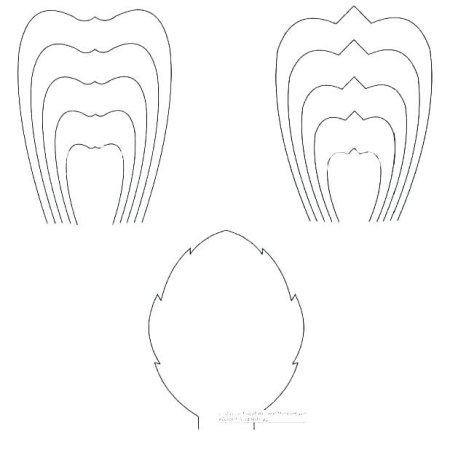 Лекало больших цветов