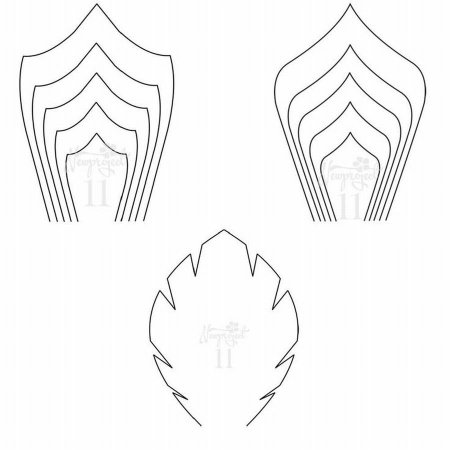 Шаблоны лепестков цветов