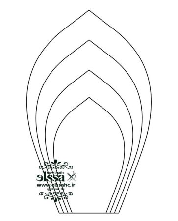 Трафареты лепестков для больших бумажных цветов