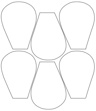 Трафареты больших цветов