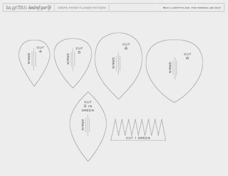 Заготовки для бумажных цветов