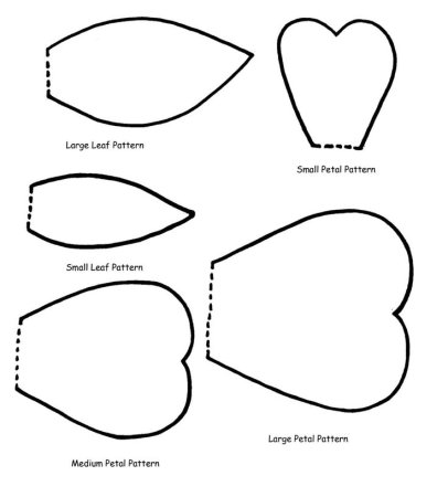 Лепестки для бумажных цветов