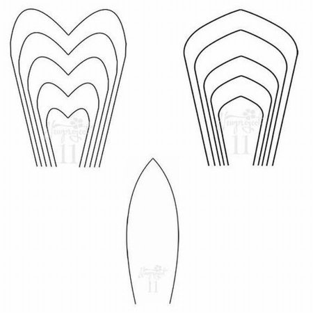 Лекало больших цветов