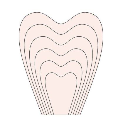 Трафареты лепестков для больших бумажных цветов