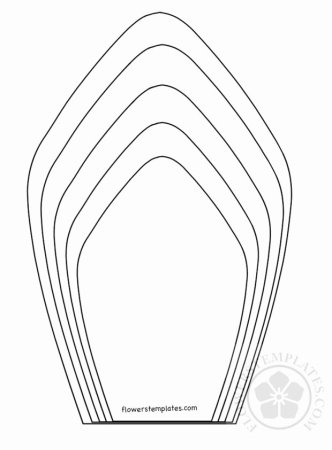 Лекало для цветов из бумаги