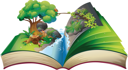 Кнгигана прозрачном фоне