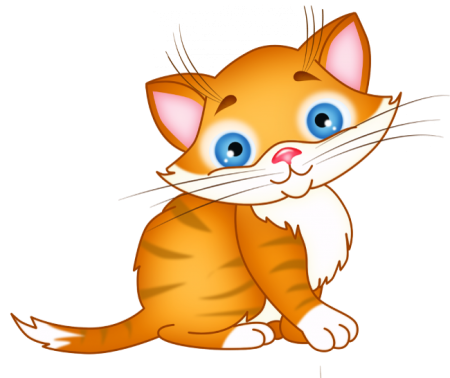 Рыжий кот мультяшный