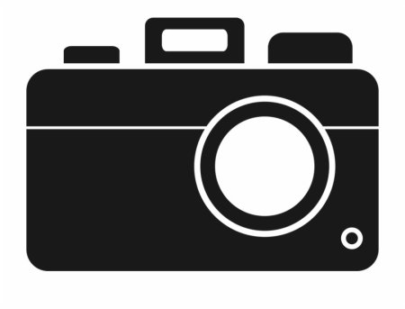 Фотоаппарат сбоку вектор