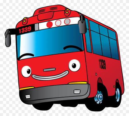 Красный автобус Тайо