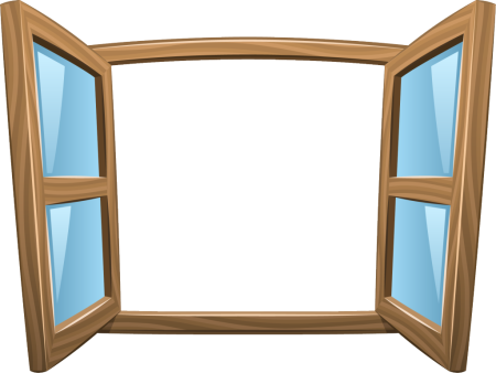 Окно на прозрачном фоне