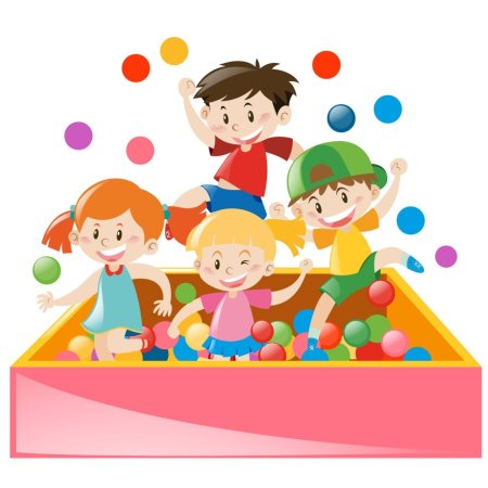 Играющие дети мультяшные