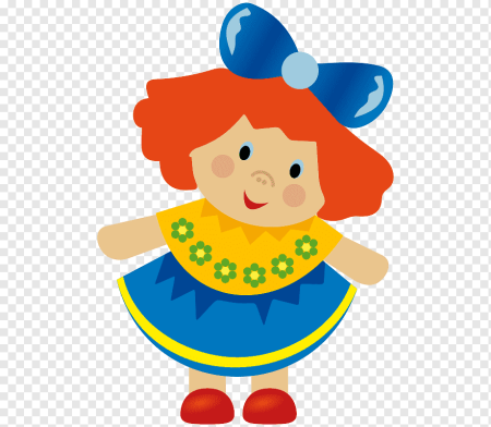 Детские игрушки на прозрачном фоне
