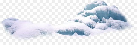 Снежные сугробы на прозрачном фоне